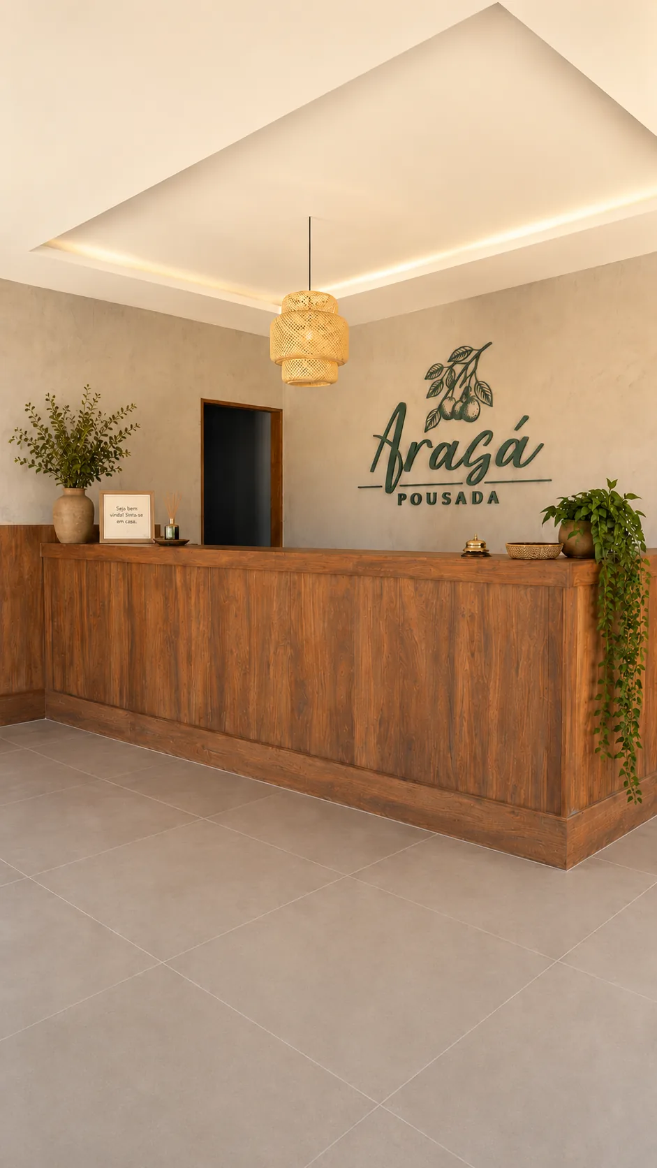 Recepção da Pousada Araçá