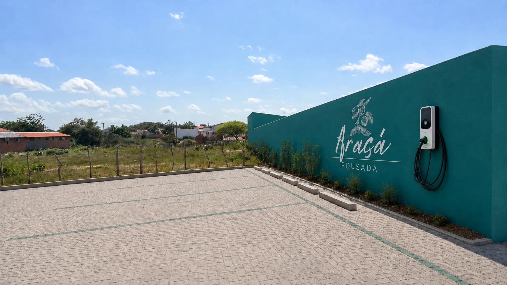 Área externa da Pousada Araçá
